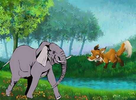 The Elephant And The Jackal Hitopadesha Story In Hindi