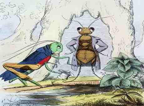 The Ant And The Grasshopper Story, चींटी और टिड्डा