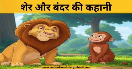 The Lion And The Monkey Story In Hindi