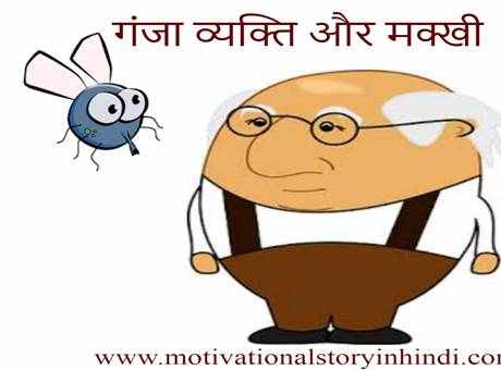 the bald man and the fly story in hindi गंजा व्यक्ति और मक्खी की कहानी | The Bald Man And The Fly Story In Hindi