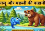 bear and fish story in hindi भालू और मछली की कहानी | The Bear And Fish Story In Hindi 